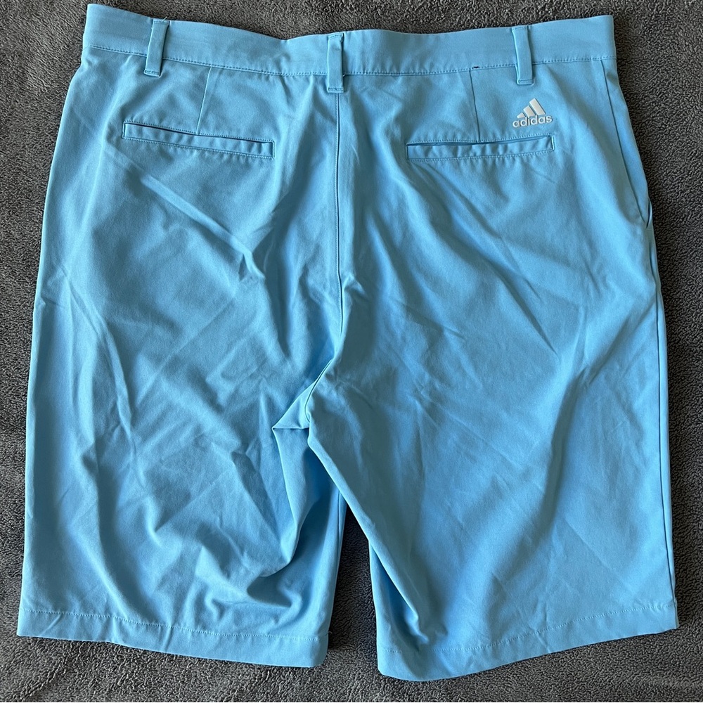 ✨Adidas Men's Sky Blue Flat Front Golf Shorts - Picture 5 of 6
